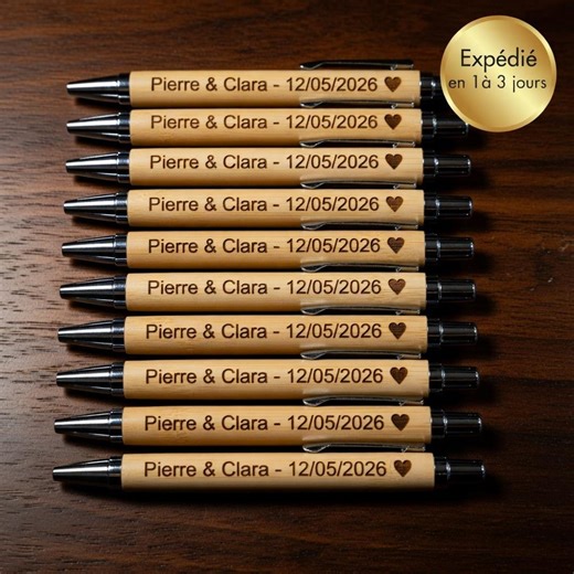 Engraved Bamboo Pen With Name | Personalized Teacher Gift | Mother's Day, School, Wedding - Etsy