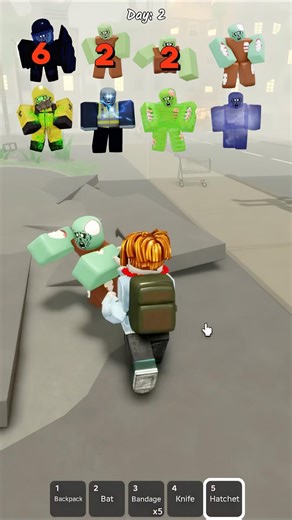 Hatchet VS Zombies 🧟 Survive The Apocalypse #roblox #robloxedit #trending #99nights #zombies
