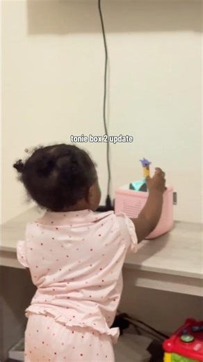 Tonie box 2 update… safe to say she loves it now🥹#toddlers #toddlergiftideas #toniebox