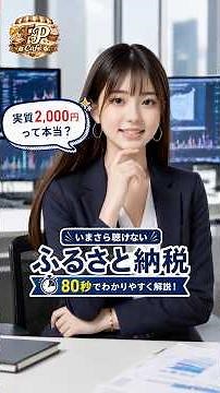 【80秒で解説】ふるさと納税って本当に実質2,000円？今さら聞けない仕組みと注意点