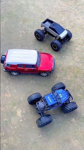 RC Monster Car Vs FJ Cruiser Divider Jump Test 🔥😱