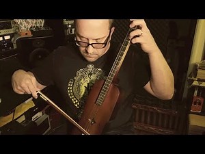 BOWED CITOLE: Modern version of Medieval instrument, made by French luthier Philippe Berne