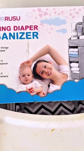 ROYAL RUSU Premium Hanging Diaper Caddy Organizer – Nursery Storage Caddy for Baby Essentials – Ideal Gift for Boys & Girls – Fits Crib, Changing Table, Playard, Wall & Door