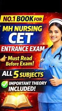 Best Book For Mh Nursing Cet Exam 🤫| Mh Nursing CET Book | Preparation & Batch | Mh Nursing Cet 2026