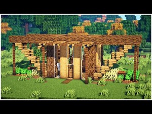 Minecraft: How to Build an Oak House | Wooden Starter House Tutorial