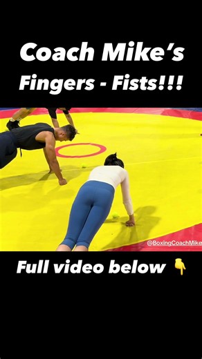 Coach Mike’s Boxing Exercise for Developing Strong Fists!!! #shorts
