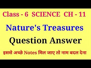 nature's treasure class 6 question answer | class 6 science curiosity chapter 11 question answer