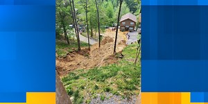 Mudslide traps people at Pigeon Forge resort