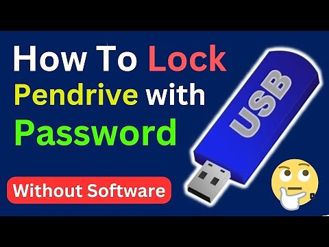 How To Set Password In Pendrive | Lock Pendrive With Password Without Software (Easiest Way)
