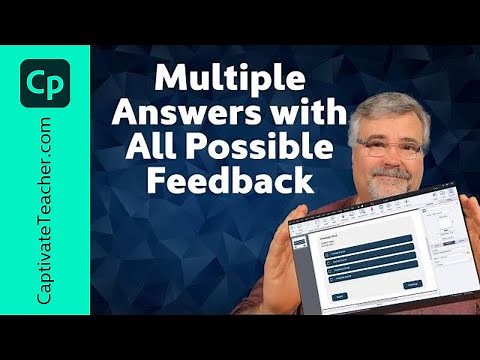 Adobe Captivate Classic Multiple Choice Multiple Answers with Every Combination of Feedback Captions