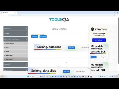 TypeScript Playwright Framework 03c – Modal Dialogs Automation (Small & Large Modal)