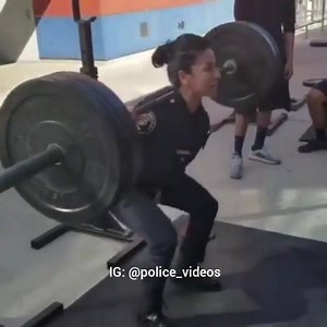 14K views · 730 reactions | This Female Police Officer does some impressive weight lifting in full uniform! | First Responder Benefit Association | Facebook