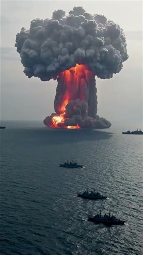 Bomb explosion on Earth