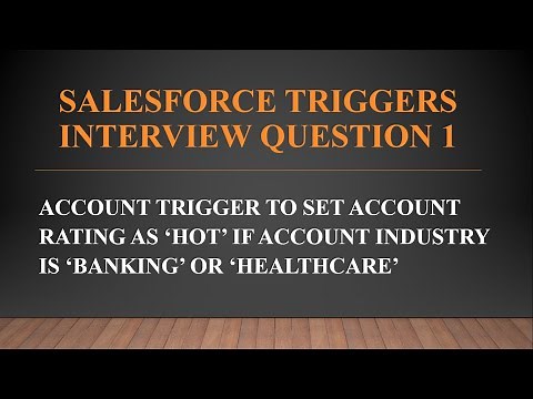 Salesforce Apex Triggers Real Time Interview Question 1
