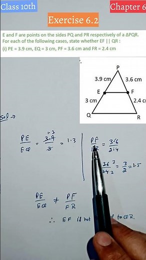 CLASS 10 Maths Ch 6 | Ex 6.2 Qno 2 Part 1 | Triangles | NCERT #uppalmathematics