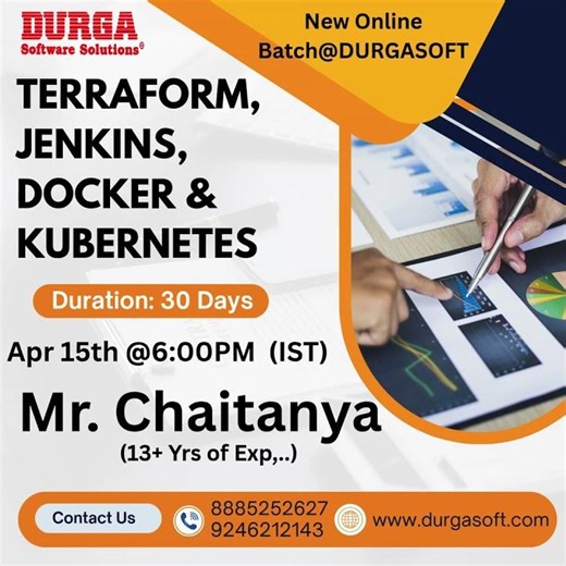 TERRAFORM, JENKINS, DOCKER & KUBERNETES Online Training @ DURGASOFT