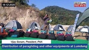 52K views · 121 shares | Smti Sadhna Deori, Secretary, Department of Tourism, Government of Arunachal Pradesh has distributed paragliding and other equipments to the paragliders at Lumdung, today. Vijay Sonam, President, Paragliding Association of Arunachal (PAA) has appreciated the goodwill gesture extended by Tourism Department to boost the morale of paragliders. | Seppa 360 News | Facebook