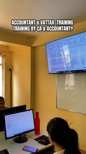 Accountant & VAT-Tax Training training 100% Practical & Job-Oriented Bill Entry ard Final Reporting Level Duration: 45-50 Days (2 hrs Materials Included: PAN & VAT Bill, Purchase Book, Sales Book, Stock Book, Ledger & Practical Files • Limited Seats | New Batch Running Admission / Demo Class #accountant #ComputerClasses #vattaxtraining
