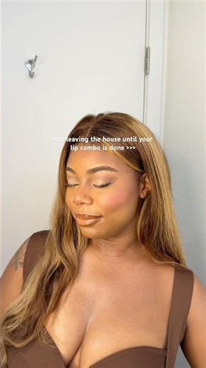 Easy everyday lip combo 🫶🏽✨ #makeuptutorial