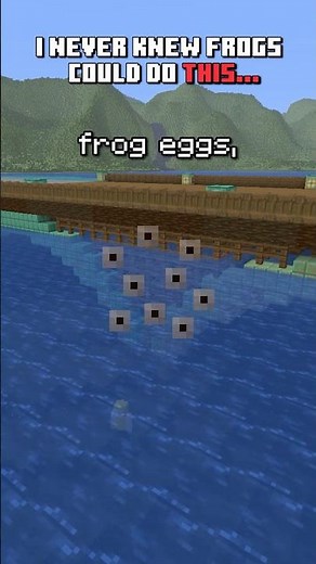 I never knew frogs could do THIS! #minecraft #minecraftmobs #minecraftfunny