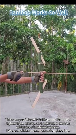 Bamboo Composite Bow🏹🎯 #machine #diy