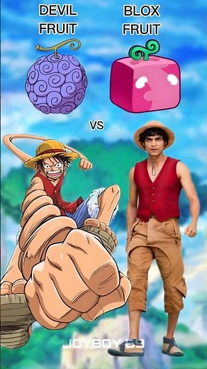 Anime Devil Fruits vs Roblox Blox Fruits Ultimate Comparison|| #shorts #OnePiece #BloxFruits #luffy