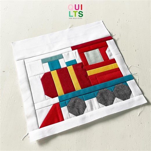 PDF Quilt Block Pattern – Circus Locomotive – Train Quilt - Etsy