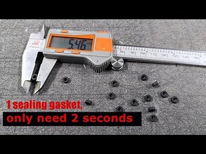 CNC Gasket Cutting with Milling Tool | Fast Punching of 2-10mm Holes