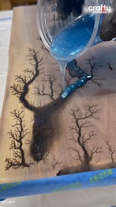 193K views · 2K reactions | Wood burning video that creates a lightening bolt effect ⚡ #woodart #resinandwood #woodburning The artist: www.jukinmedia.com/licensing/view/1320719 | Crafty | Facebook