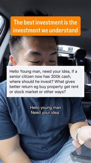 i h e r n g on Instagram: "“What should I do with RM300k?!” . This is not financial advice:) . But if I’m in my 60s, I wouldn’t wanna put my cash into property anymore unless I’m super knowledgeable with insider information regarding development direction. At that age, the priority would be safe and consistent returns. . As a benchmark, 6% EPF is about RM18k per annum. Only consider other investment options if they can provide way higher returns. I think it’s gonna be tough because EPF risk is a
