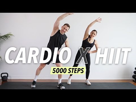 30 Min Cardio HIIT Workout at home - 5000 steps for Fat Burn (No equipment)