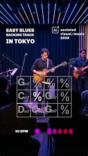 Blues Backing Track in Tokyo Short