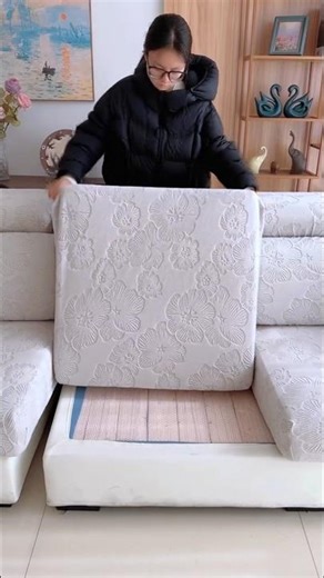 Old Sofa to New Look in Minutes ✨ | Viral Sofa Cover Hack