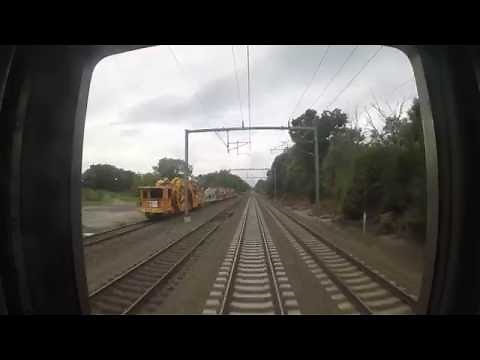 Amtrak Train 172 - New Haven to Old Saybrook Rear View (GoPro)