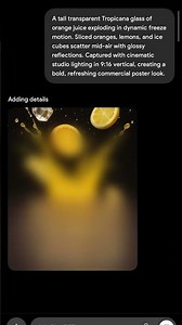 Orange Juice Explosion Ad | ChatGPT 5 AI Prompt | Citrus Campaign