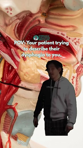 🤪 Anyone else get a description like this from time to time? Thank goodness for instrumental swallow evaluations! If we had to go off of this description and a bedside swallow evaluation only, I'm not sure I would be very helpful to this patient! Tell me below with an emoji- what is your mental reaction usually like during their descriptions? Mine is sometimes 🧐 and 😳. On a more serious note, recently a patient’s verbal description of their symptoms led me down a very different differential d