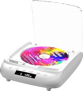 Portable CD Player, THINKYA Bluetooth CD Music Player for Home with Remote Control and LED Screen Display,Built-in Double HiFi Sound Speakers Support AUX&USB Headphone Jack