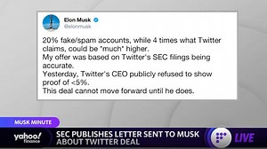 SEC publishes letter sent to Elon Musk about Twitter deal filings