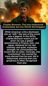 Charles Bronson: The Icon Hollywood Overlooked, but the World Worshipped