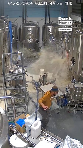 44K views · 37 reactions | Beer tank explodes on worker  | RealVoices | Facebook