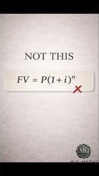 The REAL Compound Interest Formula