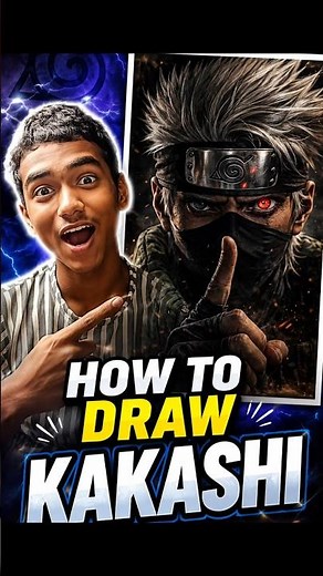 How to Draw Realistic Kakashi Hatake 🔥💀 (Easy Tutorial)