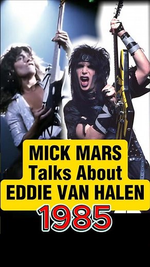 Mick Mars & Eddie Van Halen, Motley Crue 1985 #rocknroll #80smusic #classicrock