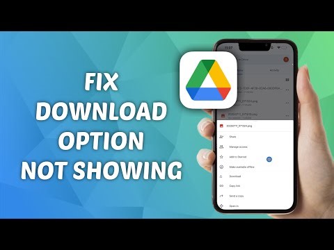 How to FIX Download option Not Showing in Google Drive