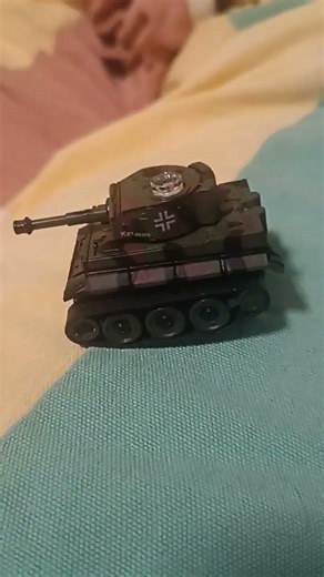 mini RC tank flipping thru pillows