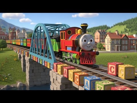 The Alphabet Train to ABC Town | ABC Learning Song for Kids | Nursery Rhymes & Songs for Children