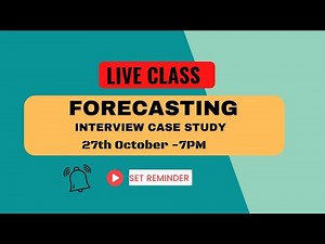 Finance Interview Questions: Forecasting Case Study- by Allen Aravindan,CFA