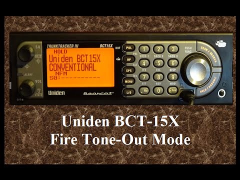 UNIDEN BCT-15X SCANNER - TONE OUT MODE