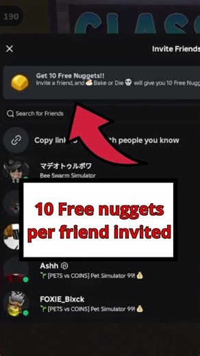 FREE GOLDEN NUGGETS ON BAKE OR DIE ROBLOX ?! #roblox #bakeordie #tips #goldennuggets