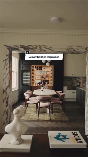 The perfect example of a luxury kitchen, beautifully designed by @irvingsykes for @Emily English ✨ Inspired by Emily’s trips and travels, this kitchen provides the perfect space that balances a cosy lived-in feel with function, and features our Norton kitchen tap in polished nickel. Luxury Kitchen Design | Contemporary Kitchen Design | Kitchen Inspiration | Luxury Interior #kitchendesign #kitchen #kitchenrenovation #kitcheninspo #kitchenmakeover
